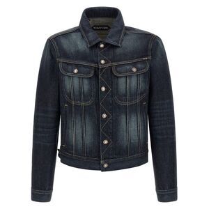Tom Ford Blue Cotton Denim Men's Jacket